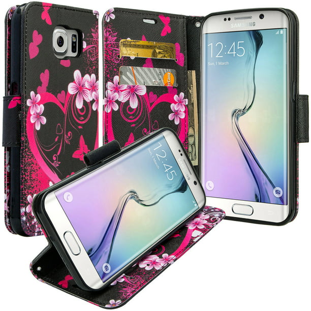 Leather Cover Business Gifts Wallet with Extra Waterproof Underwater Case Flip Case for Samsung Galaxy S7 Edge 